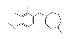 1-[(4-methoxy-2,3-dimethylphenyl)methyl]-4-methyl-1,4-diazepane结构式