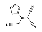 2-thiophen-2-ylprop-1-ene-1,1,3-tricarbonitrile结构式