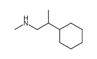 N,β-Dimethylcyclohexaneethanamine结构式