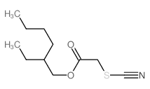 2-ethylhexyl 2-thiocyanatoacetate结构式