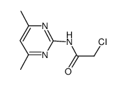2-Chloro-N-(4,6-dimethyl-pyrimidin-2-yl)-acetamide结构式