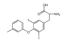 (2S)-2-amino-3-[3,5-diiodo-4-(3-methylphenoxy)phenyl]propanoic acid结构式