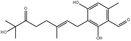 2,4-Dihydroxy-3-[(E)-7-hydroxy-3,7-dimethyl-6-oxo-2-octenyl]-6-methylbenzaldehyde picture