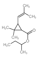 butan-2-yl 2,2-dimethyl-3-(2-methylprop-1-enyl)cyclopropane-1-carboxylate Structure