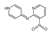 3-nitro-N-pyridin-4-ylpyridin-2-amine结构式