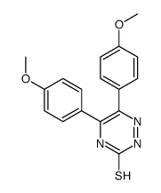 5,6-bis(4-methoxyphenyl)-2H-1,2,4-triazine-3-thione结构式