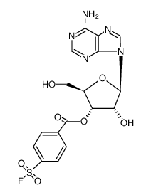 O3'-(4-fluorosulfonyl-benzoyl)-adenosine结构式