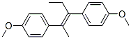 1,1'-(1-Ethyl-2-methyl-1,2-ethenediyl)bis(4-methoxybenzene) structure