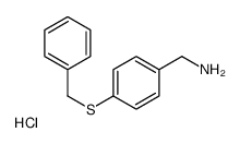 (4-benzylsulfanylphenyl)methanamine,hydrochloride结构式