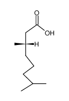 (S)-3,7-Dimethyloctanoic acid Structure