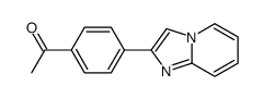 1-(4-imidazo[1,2-a]pyridin-2-ylphenyl)ethanone结构式