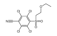 4-(2-Ethoxyethylsulfonyl)-2,3,5,6-tetrachlorobenzonitrile结构式