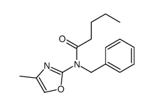 N-benzyl-N-(4-methyl-1,3-oxazol-2-yl)pentanamide Structure