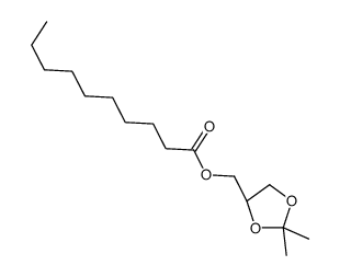1,2-isopropylidene-3-decanoylglycerol Structure