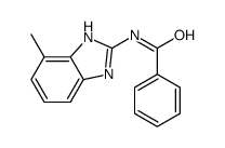 N-(4-methyl-1H-benzimidazol-2-yl)benzamide结构式