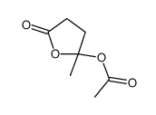 (2-methyl-5-oxooxolan-2-yl) acetate Structure