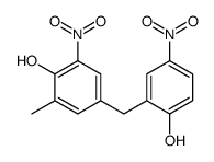 4-[(2-hydroxy-5-nitrophenyl)methyl]-2-methyl-6-nitrophenol Structure