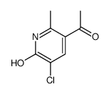 5-乙酰基-3-氯-6-甲基-2(1h)-吡啶酮结构式