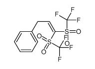 3,3-bis(trifluoromethylsulfonyl)prop-2-enylbenzene结构式