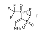 2,2-bis(trifluoromethylsulfonyl)ethenamine Structure