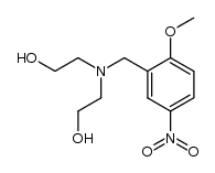 N,N-Bis-(2-hydroxy-aethyl)-2-methoxy-5-nitro-benzylamin Structure