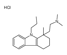 dimethyl-[2-(1-methyl-9-propyl-3,4-dihydro-2H-carbazol-1-yl)ethyl]azanium,chloride Structure