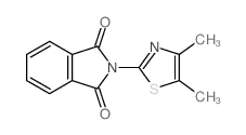 2-(4,5-dimethyl-1,3-thiazol-2-yl)isoindole-1,3-dione结构式