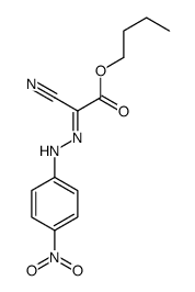 butyl (2E)-2-cyano-2-[(4-nitrophenyl)hydrazinylidene]acetate Structure