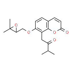 7-[(3,3-Dimethyloxiran-2-yl)methoxy]-8-(3-methyl-2-oxobutyl)-2H-1-benzopyran-2-one picture