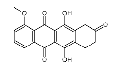6,11-dihydroxy-1-methoxy-7,8-dihydro-naphthacene-5,9(10H),12-trione结构式