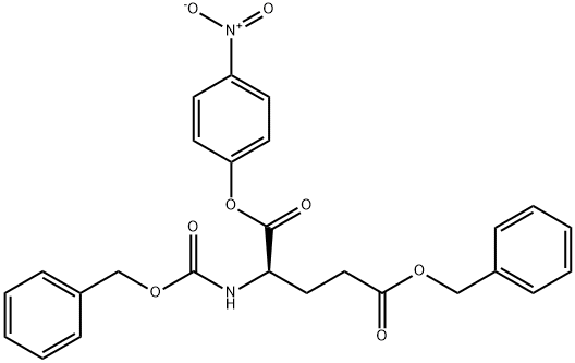 N-[(Benzyloxy)carbonyl]-D-glutamic acid 1-(4-nitrophenyl)5-benzyl ester structure