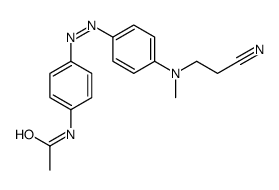 N-[4-[[4-[2-cyanoethyl(methyl)amino]phenyl]diazenyl]phenyl]acetamide Structure