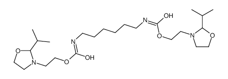 2-(2-propan-2-yl-1,3-oxazolidin-3-yl)ethyl N-[6-[2-(2-propan-2-yl-1,3-oxazolidin-3-yl)ethoxycarbonylamino]hexyl]carbamate Structure