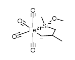 2,2,2,2-tetracarbonyl-1-methoxy-1,4-dimethyl-1-sila-2-ferracyclopentane结构式