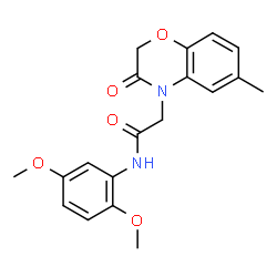 4H-1,4-Benzoxazine-4-acetamide,N-(2,5-dimethoxyphenyl)-2,3-dihydro-6-methyl-3-oxo-(9CI) picture