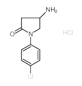 4-amino-1-(4-chlorophenyl)pyrrolidin-2-one(SALTDATA: HCl)结构式