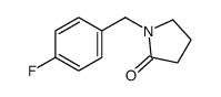 1-[(4-fluorophenyl)methyl]pyrrolidin-2-one结构式