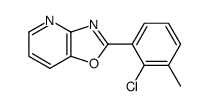 2-(2-Chloro-3-Methylphenyl)oxazolo[4,5-b]pyridine Structure