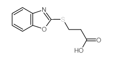 3-(1,3-benzoxazol-2-ylsulfanyl)propanoic acid Structure