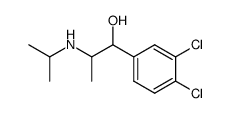 1-(3.4-Dichlor-phenyl)-2-isopropylamino-propanol-(1) Structure