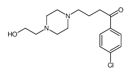 1-(4-chlorophenyl)-4-[4-(2-hydroxyethyl)piperazin-1-yl]butan-1-one结构式