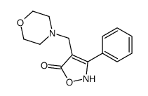 4-(morpholin-4-ylmethyl)-3-phenyl-2H-1,2-oxazol-5-one Structure