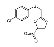 2-[(4-chlorophenyl)sulfanylmethyl]-5-nitrofuran Structure
