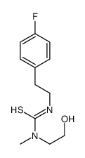 3-[2-(4-fluorophenyl)ethyl]-1-(2-hydroxyethyl)-1-methylthiourea结构式