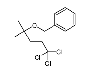 (5,5,5-trichloro-2-methylpentan-2-yl)oxymethylbenzene结构式