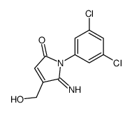 1-(3,5-dichloro-phenyl)-4-hydroxymethyl-5-imino-1,5-dihydro-pyrrol-2-one结构式