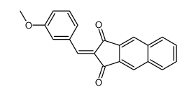 2-[(3-methoxyphenyl)methylidene]cyclopenta[b]naphthalene-1,3-dione Structure