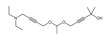 5-[1-[4-(diethylamino)but-2-ynoxy]ethoxy]-2-methylpent-3-yn-2-ol结构式