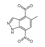 5-methyl-4,7-dinitro-1H-indazole结构式