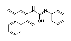 1-(1,4-dioxonaphthalen-2-yl)-3-phenylurea结构式